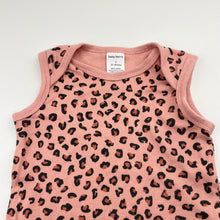 Load image into Gallery viewer, Girls Baby Berry, animal print cotton bodysuit / romper, EUC, size 1,  