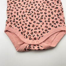 Load image into Gallery viewer, Girls Baby Berry, animal print cotton bodysuit / romper, EUC, size 1,  