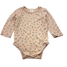 Load image into Gallery viewer, Girls Target, floral organic cotton bodysuit / romper, EUC, size 0,  
