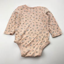 Load image into Gallery viewer, Girls Target, floral organic cotton bodysuit / romper, EUC, size 0,  