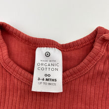 Load image into Gallery viewer, Unisex Target, organic cotton blend bodysuit / romper, GUC, size 00,  