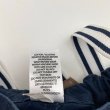 Load image into Gallery viewer, Boys Target, navy stretch cotton shorts, adjustable, braces, EUC, size 0,  