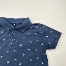 Load image into Gallery viewer, Boys Anko, lightweight polo shirt top, anchors, FUC, size 2,  