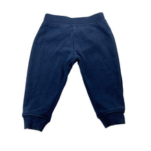 Load image into Gallery viewer, Unisex Anko, navy fleece-lined track pants, elasticated, GUC, size 00,  