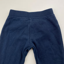 Load image into Gallery viewer, Unisex Anko, navy fleece-lined track pants, elasticated, GUC, size 00,  