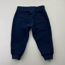 Load image into Gallery viewer, Unisex Anko, navy fleece-lined track pants, elasticated, GUC, size 00,  