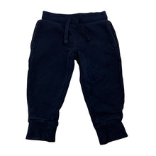 Load image into Gallery viewer, Unisex Target, navy fleece-lined track pants, elasticated, FUC, size 1,  