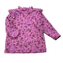 Load image into Gallery viewer, Girls Cancer Council, floral long sleeve rashie / swim top, GUC, size 0,  