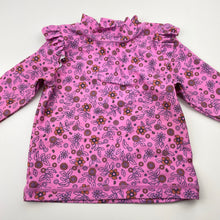 Load image into Gallery viewer, Girls Cancer Council, floral long sleeve rashie / swim top, GUC, size 0,  
