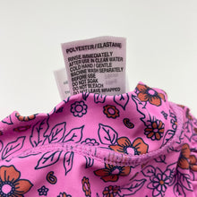 Load image into Gallery viewer, Girls Cancer Council, floral long sleeve rashie / swim top, GUC, size 0,  