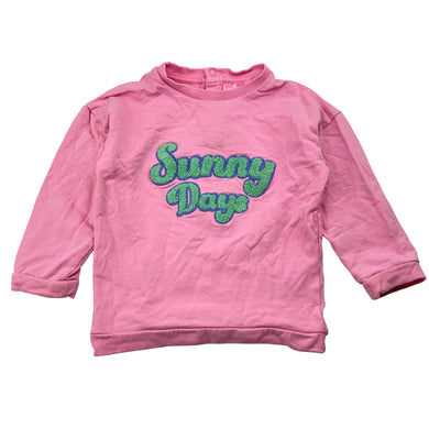 Girls M&S, stretchy long sleeve top, GUC, size 1,  