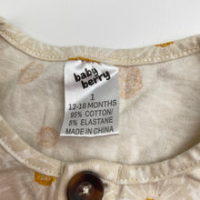 Load image into Gallery viewer, Girls Baby Berry, floral bubble romper, EUC, size 1,  