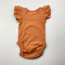 Load image into Gallery viewer, Girls Dymples, stretchy ruffle bodysuit / romper, EUC, size 0000,  