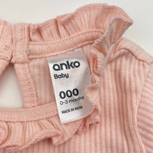 Load image into Gallery viewer, Girls Anko, ribbed bodysuit / romper, EUC, size 000,  