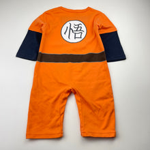 Load image into Gallery viewer, Boys lightweight, orange &amp; black romper (wash fade), FUC, size 00,  