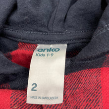 Load image into Gallery viewer, Boys Anko, hooded flannel cotton long sleeve shirt, EUC, size 2,  
