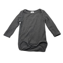 Load image into Gallery viewer, Unisex BONDS, grey stretchy bodysuit / romper, EUC, size 000,  