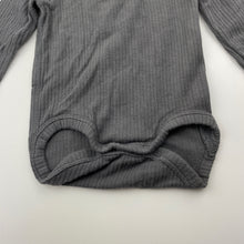 Load image into Gallery viewer, Unisex BONDS, grey stretchy bodysuit / romper, EUC, size 000,  