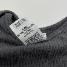 Load image into Gallery viewer, Unisex BONDS, grey stretchy bodysuit / romper, EUC, size 000,  