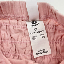 Load image into Gallery viewer, Girls Dymples, pink ruffle leggings / bottoms, EUC, size 00,  