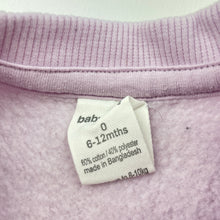 Load image into Gallery viewer, Girls Baby Berry, fleece-lined sweater / jumper, GUC, size 0,  