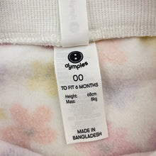 Load image into Gallery viewer, Girls Dymples, fleece-lined track pants, elasticated, EUC, size 00,  