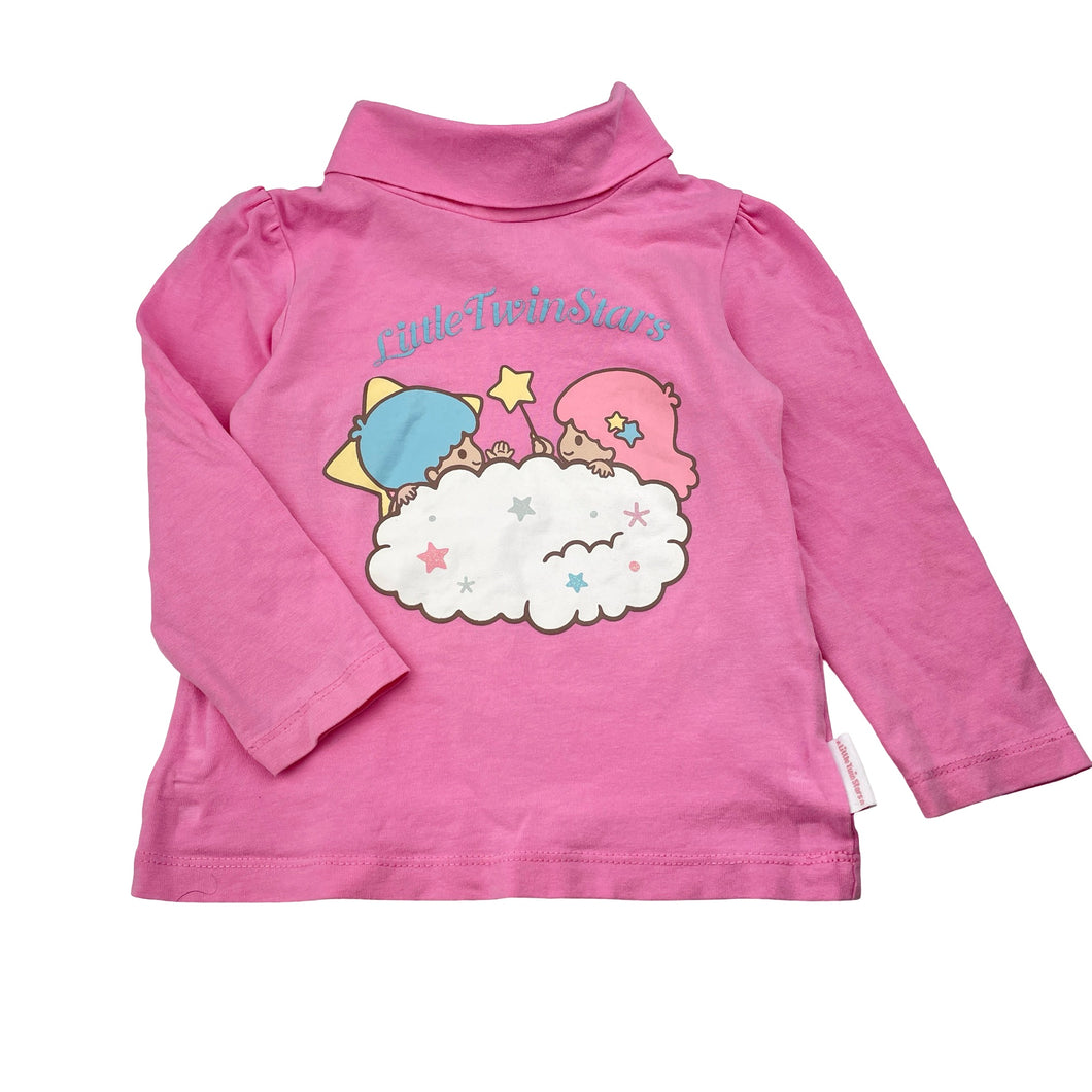 Girls Sanrio, Little Twin Stars long sleeve top (light mark lower back), FUC, size 1-2,  