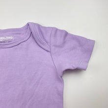 Load image into Gallery viewer, Girls KIRKLAND, cotton bodysuit /romper (discolouration back left), FUC, size 0,  