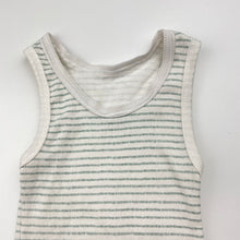 Load image into Gallery viewer, Unisex Anko, striped cotton singlet top, GUC, size 00,  