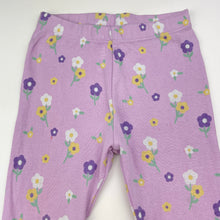 Load image into Gallery viewer, Girls Sprout, floral cottom leggings, inside leg: 27cm, FUC, size 1,  
