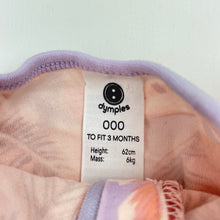 Load image into Gallery viewer, Girls Dymples, cotton zip coverall / romper, EUC, size 000,  