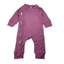 Load image into Gallery viewer, Girls lightweight, ribbed zip romper, EUC, size 00,  