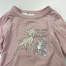 Load image into Gallery viewer, Girls Disney, Bambi &amp; Thumper stretchy pyjama top, EUC, size 00,  
