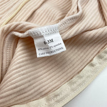 Load image into Gallery viewer, Girls INDIGO DREAMS, ribbed ruffle zip coverall / romper, EUC, size 000,  