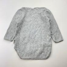 Load image into Gallery viewer, Unisex BONDS, grey stretchy bodysuit / romper, EUC, size 000,  