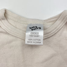 Load image into Gallery viewer, Unisex Baby Berry, cotton singletsuit romper, GUC, size 00000,  