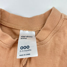 Load image into Gallery viewer, Unisex Anko, cotton zip coverall / romper, GUC, size 000,  