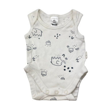 Unisex Kids & Co, cotton singletsuit romper, EUC, size 00000,  