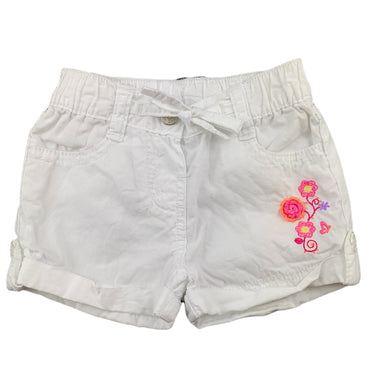 Target white lightweight cotton embroidered shorts, size 00, Pre-loved
