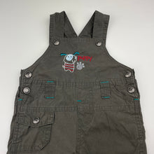 Load image into Gallery viewer, Boys Sprout, lightweight cotton overalls, dog, GUC, size 00,  