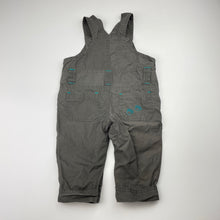 Load image into Gallery viewer, Boys Sprout, lightweight cotton overalls, dog, GUC, size 00,  