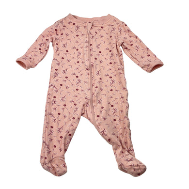 Girls Anko, floral cotton zip coverall / romper, GUC, size 000,  