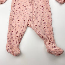 Load image into Gallery viewer, Girls Anko, floral cotton zip coverall / romper, GUC, size 000,  