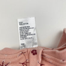 Load image into Gallery viewer, Girls Anko, floral cotton zip coverall / romper, GUC, size 000,  