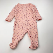 Load image into Gallery viewer, Girls Anko, floral cotton zip coverall / romper, GUC, size 000,  