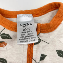 Load image into Gallery viewer, Girls Baby Berry, floral zip coverall / romper, EUC, size 0000,  