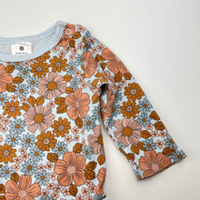 Load image into Gallery viewer, Girls Target, floral organic cotton bodysuit / romper, EUC, size 0000,  
