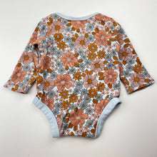 Load image into Gallery viewer, Girls Target, floral organic cotton bodysuit / romper, EUC, size 0000,  