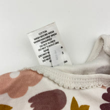 Load image into Gallery viewer, Girls Target, floral organic cotton bodysuit / romper, EUC, size 0000,  