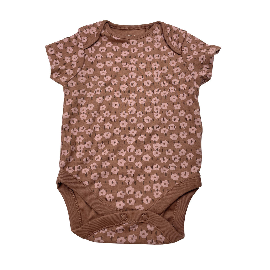 Girls Next, floral cotton bodysuit / romper, EUC, size 0000,  